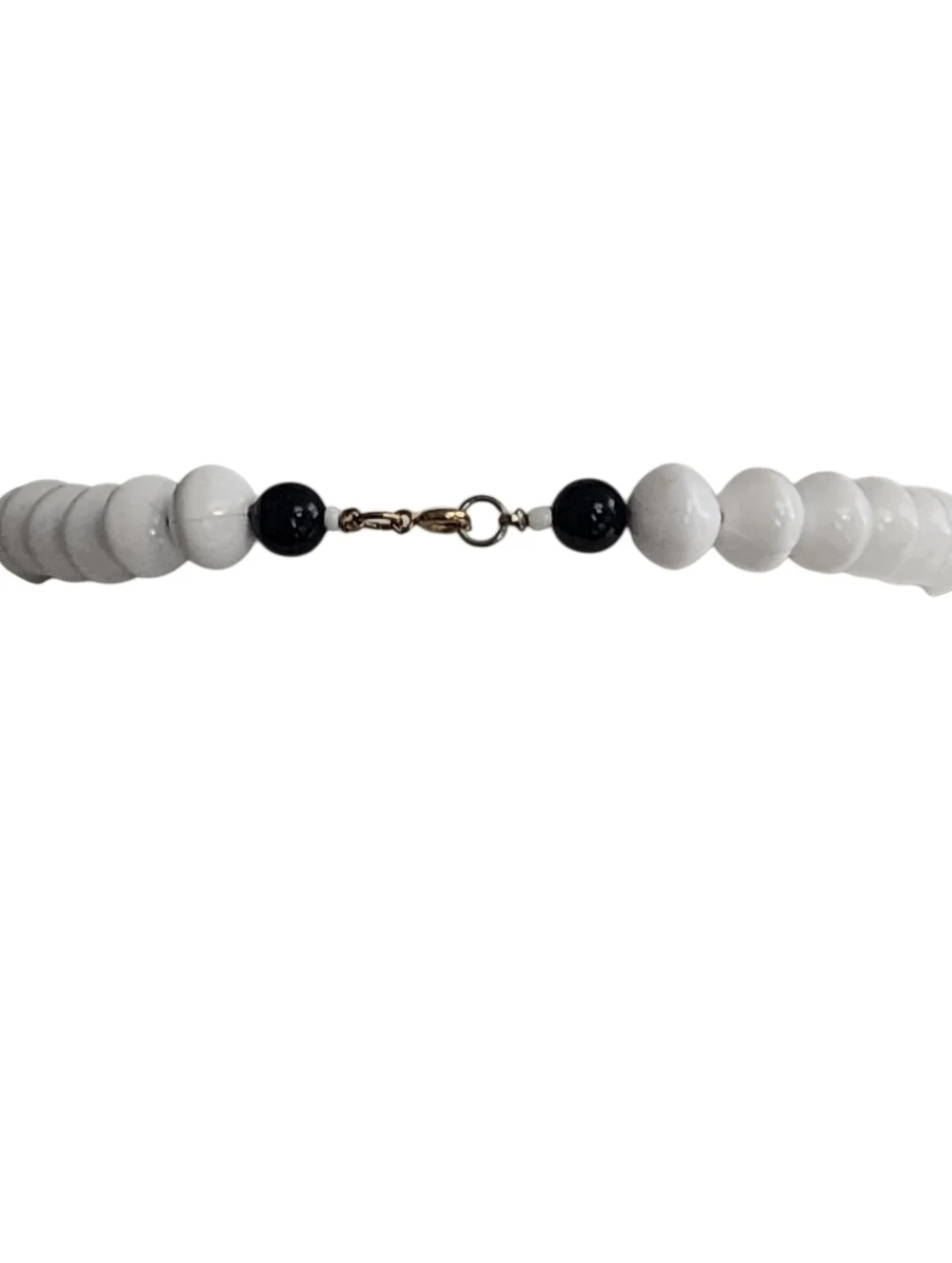 Black and White Beaded Necklace